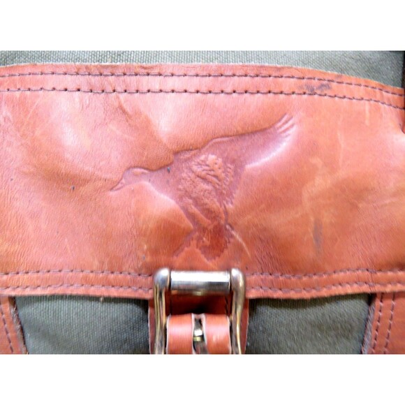 Vintage Orvis Canvas Leather Duffle Bag NO LABEL - Picture 8 of 12